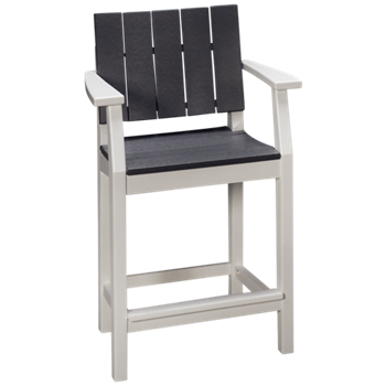 Modern Balcony Arm Chair with Slats