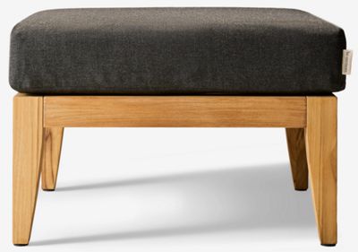 Solerno Ottoman - Sustainable Teak Frame - Sunbrella® Performance Fabric - Memory Foam Cushion