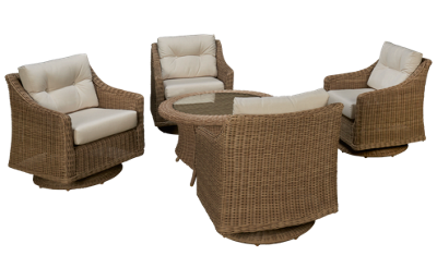 NorthCape Cambria 5 Piece Outdoor Chat Set