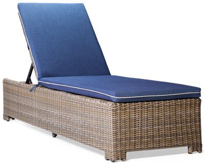 Bainbridge Chaise Lounge - Outdoor Durability - Resilient Resin Wicker - Fade-Resistant Cushions - 100% Sunbrella Acrylic
