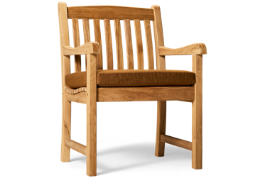 Boma Arm Chair - Durable Solid Teak - Weather-Resistant Sunbrella Cushion - Stylish Outdoor Design