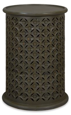 Global Archive Carved Drum Table