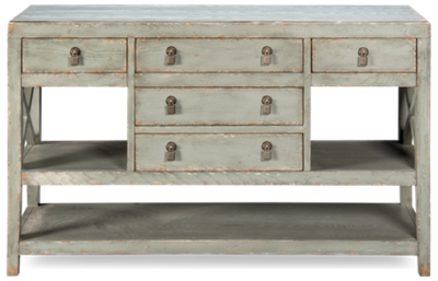Accents 5 Drawer Console