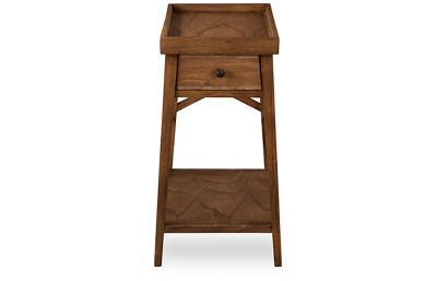 Primitive Chairside Table with Storage