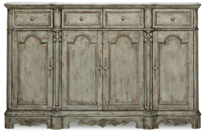 Accents 4 Door 4 Drawer Media Credenza