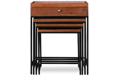 Accents Nesting Tables Set with Storage