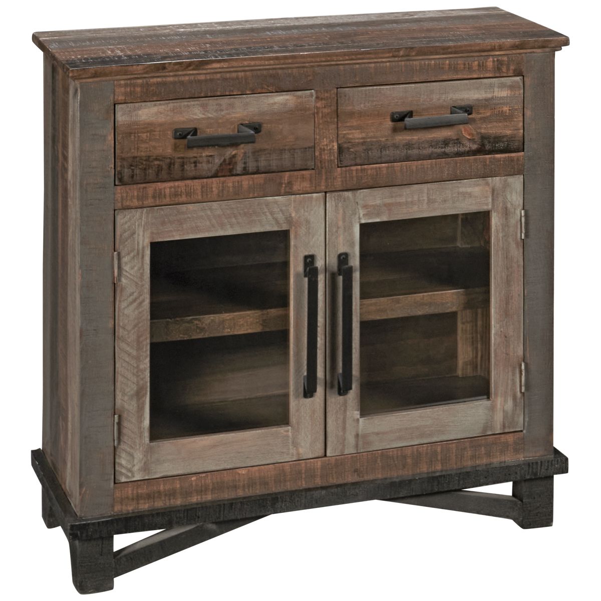 International Furniture Direct Loft 2 Drawer 2 Door Chest