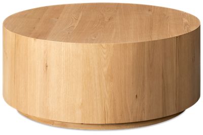 Layne Round Coffee Table with Casters