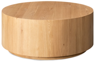 Layne Round Coffee Table with Casters