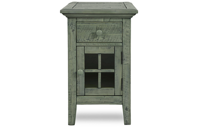 Rustic Shores Accent Table with Charging Station and Storage