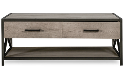 Modern Authentics 2 Drawer Cocktail Table with Storage