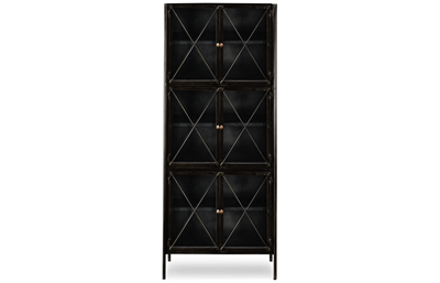 Modern Authentics 6 Door Iron Display Cabinet