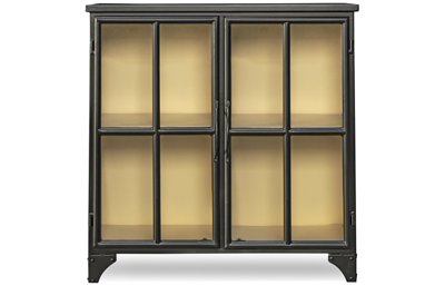 Modern Authentics 2 Door Metal Display Cabinet