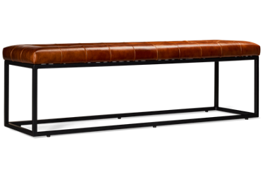 Accent Leather Bench