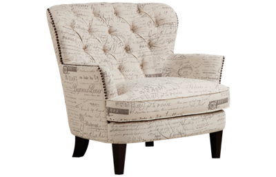 Accentrics Home Tufted Wing Back Chair with Nailhead
