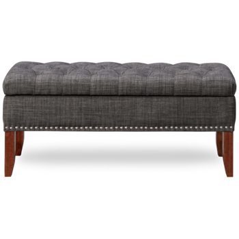 Accents Upholstered Storage Bench with Nailhead