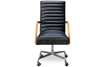Bryson Leather Swivel Desk Chair