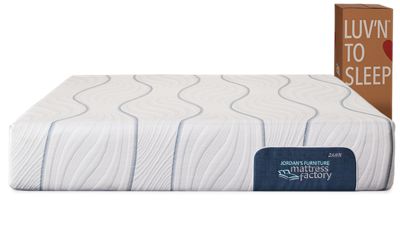 Jordan's Mattress Factory® Luv'n Mattress - Instant Cool-Touch Cover - Mattress-in-a-Box - Titanium & Energex Memory Foam for Pressure Relief (FIRM)