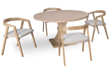 Geniva 5 Piece Dining Set