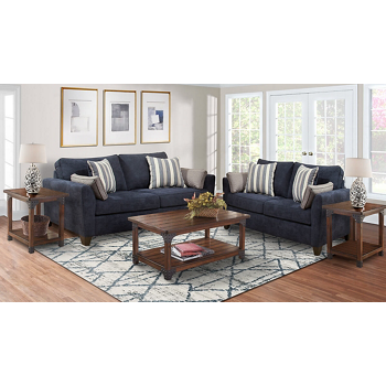 Landon 5 Piece Living Room Set Includes: Sofa, Loveseat, Cocktail Table and 2 End Tables