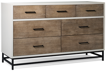 Studio 7 Drawer Dresser - Rustic Charm - Self-Closing Drawers - English Dovetail Construction