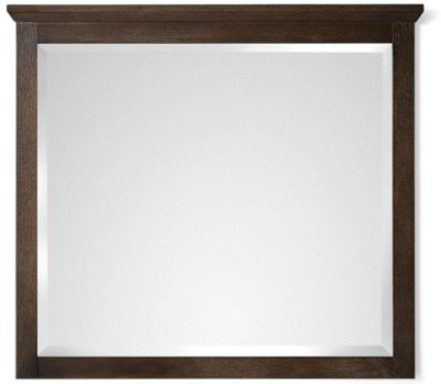 Hanover Mirror - Simple Lines - Molded Details - Beautiful Wood Grain - Perfect For Dresser Or Wall Accent