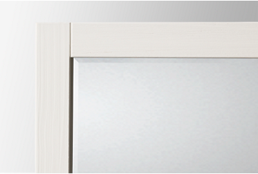 Coastal Mirror - Solid Pine Frame - Painted White Finish