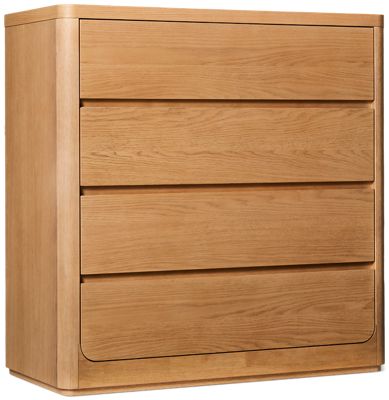 Modena 5 Drawer Chest - Modern Style - Functional Storage - Rounded Corners - English Dovetail Drawers - Easy-Glide Opening