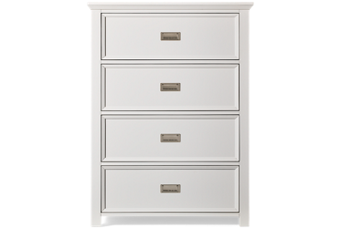 Hanover 4 Drawer Chest - Smooth-Gliding Drawers - Integrated Metal Pulls - Classic Mission Style