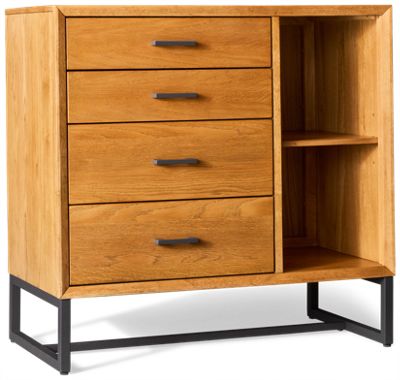 Newport 4 Drawer Chest with Open Shelves - Thumbnail 2