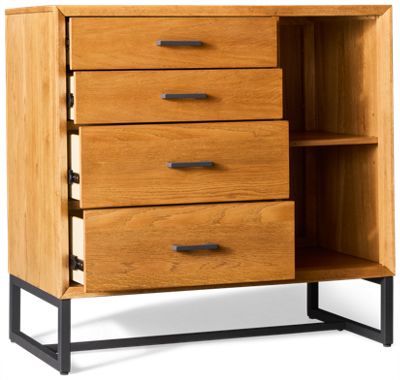 Newport 4 Drawer Chest with Open Shelves - Thumbnail 3