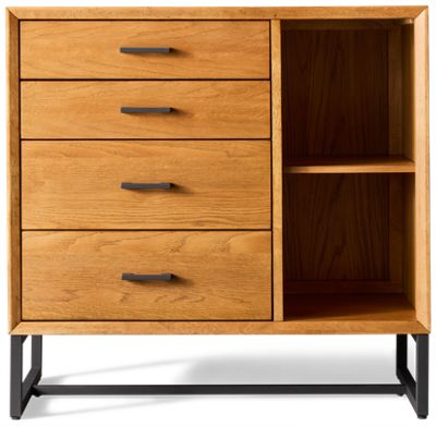 Newport 4 Drawer Chest with Open Shelves