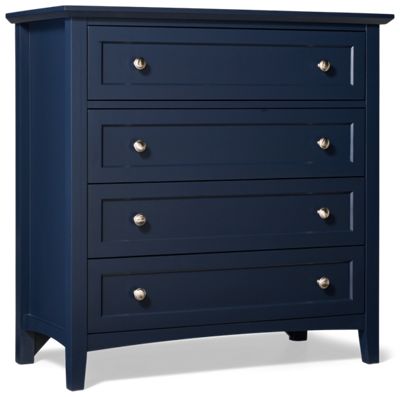 Grace Youth 4 Drawer Bachelor's Chest - Felt-Lined Top Drawer - Transitional Design