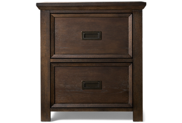 Hanover Nightstand - Beautiful Wood Grain - Two Storage Drawers