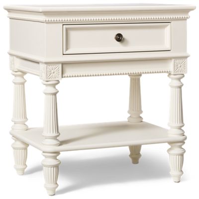 Elsa 1 Drawer Nightstand - Soft-Close Drawer - Built-In USB-A & USB-C Charging  - Vintage-Inspired
