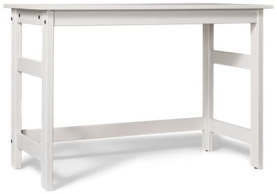 Coastal Desk - Solid Pine Construction - Trestle Base - Painted White Finish