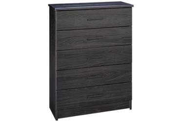 Ebony 5 Drawer Chest