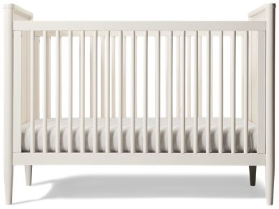 Modern Convertible Crib - Elegant Spindle Sides - Durable Solid Pine Construction - Timeless Design