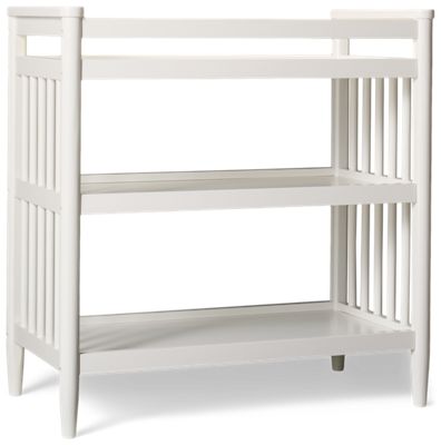 Modern Changing Table - Ample Storage Shelves - Secure Changing Space - Perfect Nursery Addition