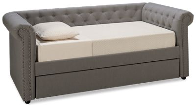 Crown Mark Ellie Daybed with Trundle and Nailhead - Thumbnail 2