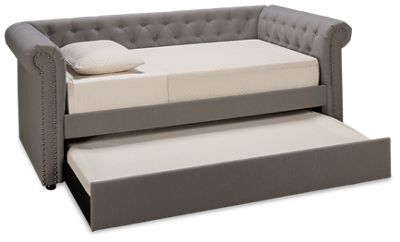 Crown Mark Ellie Daybed with Trundle and Nailhead - Thumbnail 3