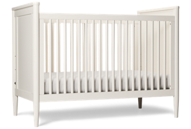Modern Crib To Toddler Bed - Elegant Spindle Sides - Toddler Guardrail Included - Durable Solid Pine Construction - Effortless Conversion - Timeless Design