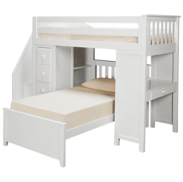 Maxwood Furniture Chester, Twin Bunk Bed With Dresser