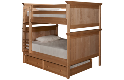 Boston Full Over Full Bunk Bed with Trundle