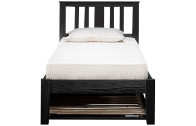 Ebony Twin Bed with Trundle