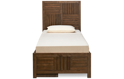 Summer Camp Twin Panel Bed with Storage 