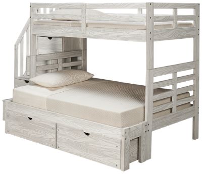 Full Bunk Bed With Storage Stairs, Trendwood Bunk Bed Weight Limit