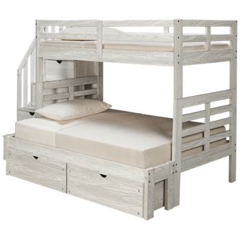 Nate Twin Over Full Bunk Bed with Storage Stairs and Underbed Storage