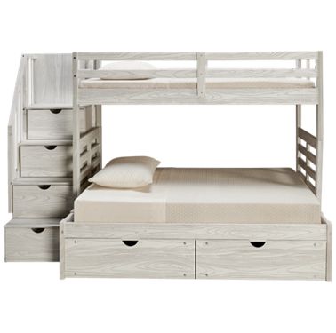 Full Bunk Bed With Storage Stairs, Jordan’s Furniture Bunk Beds