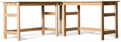 Sandstone Corner Desk - Natural Finish - Spacious Top - Modern Aesthetic - Versatile Design